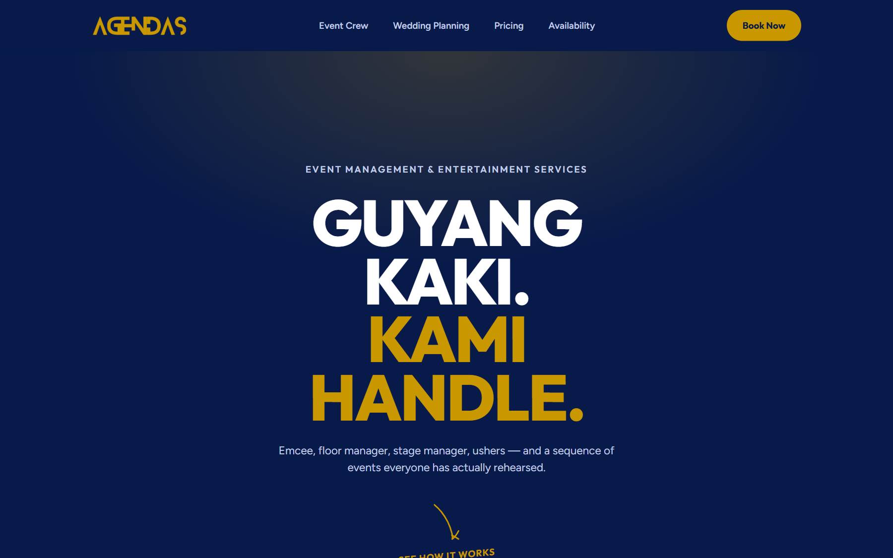 Syarikat Agendas Brunei — the live build at desktop width.