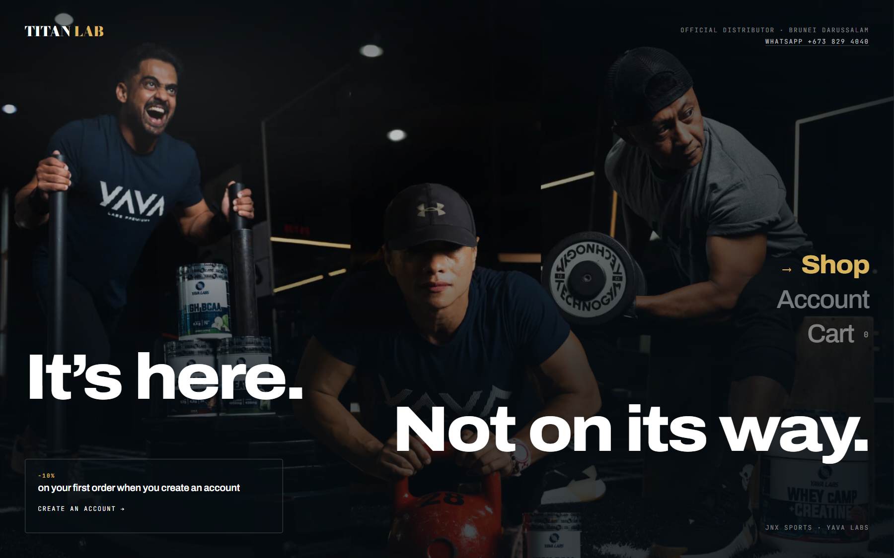 Titan Lab Brunei at desktop width.